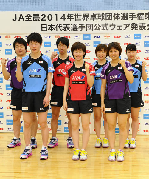 日本代表のオフィシャルユニフォームがお披露目 卓球王国web