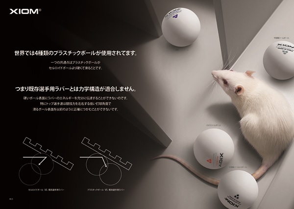 メーカー情報】XIOMの広告にネズミと猫!? | 卓球王国WEB